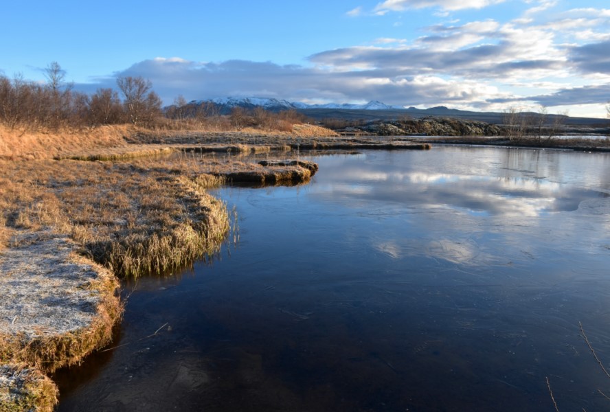 Park Narodowy Thingvellir, krystalicznie czysta woda laguny Silfra
